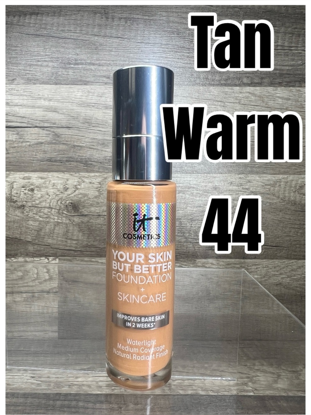 IT Cosmetics Your Skin But Better Foundation + Skincare Tan Warm 44